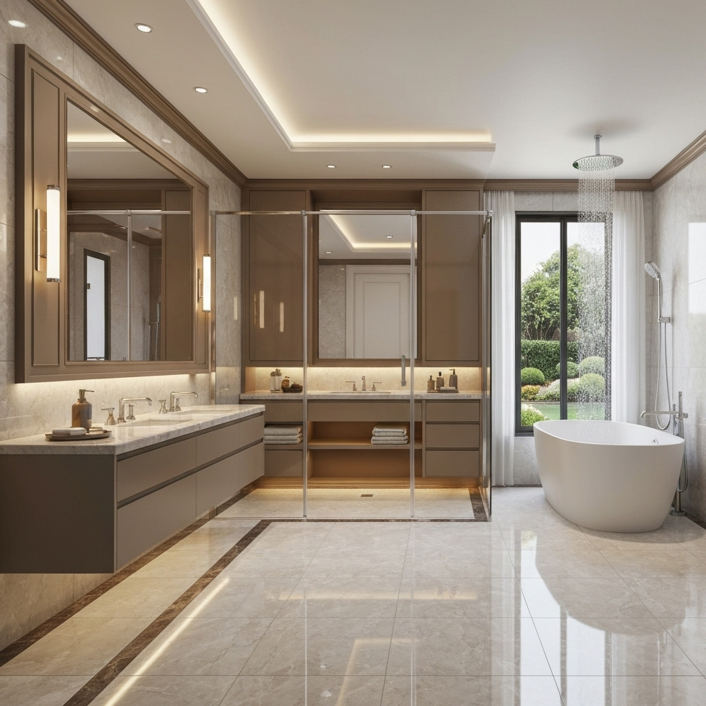 Luxury Bathroom 3D Visualization